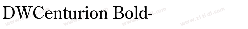 DWCenturion Bold字体转换